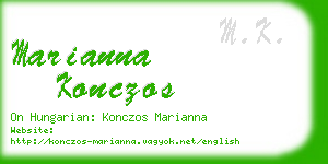 marianna konczos business card